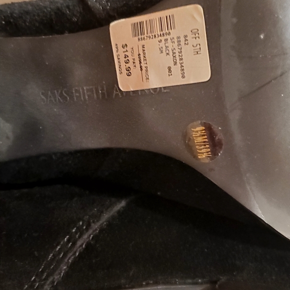 Saks 5th Ave Saxon Boots 9.5 med NASHVILLE Bouige - Picture 8 of 16